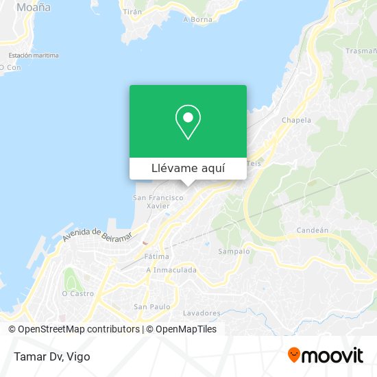 Mapa Tamar Dv