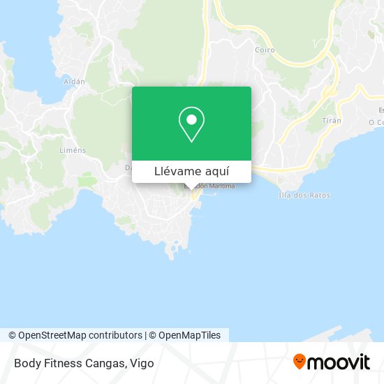 Mapa Body Fitness Cangas