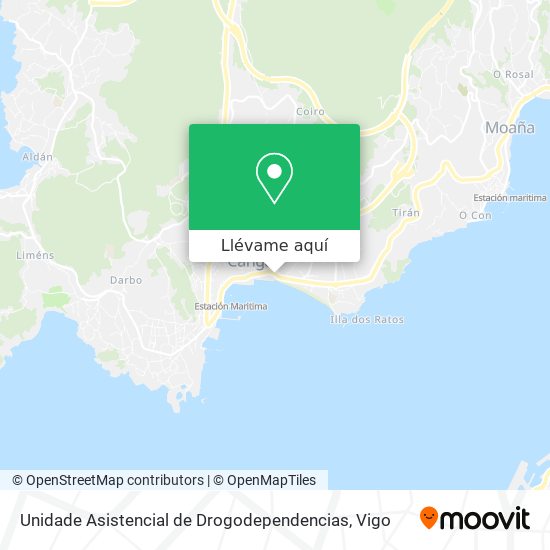 Mapa Unidade Asistencial de Drogodependencias