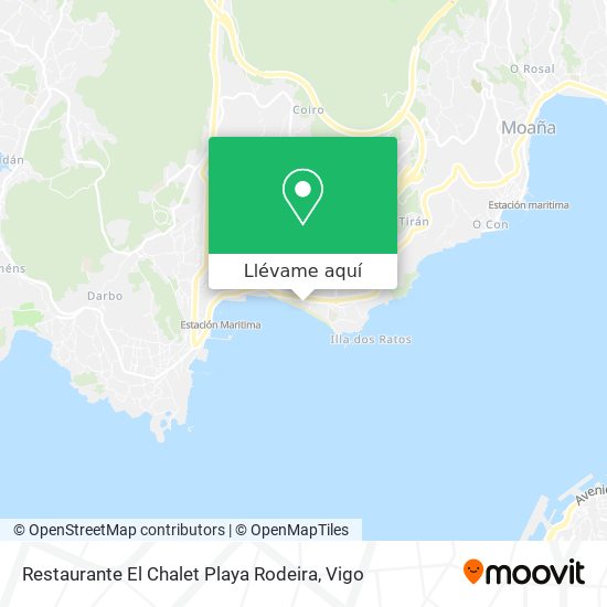Mapa Restaurante El Chalet Playa Rodeira