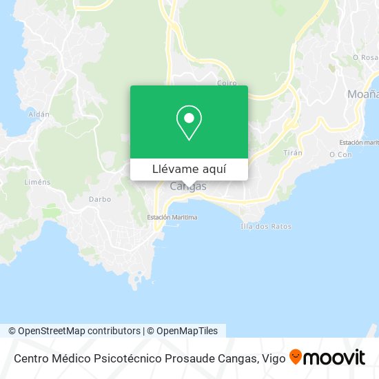 Mapa Centro Médico Psicotécnico Prosaude Cangas