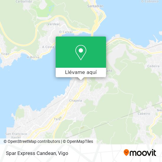 Mapa Spar Express Candean