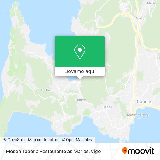 Mapa Mesón Tapería Restaurante as Marías