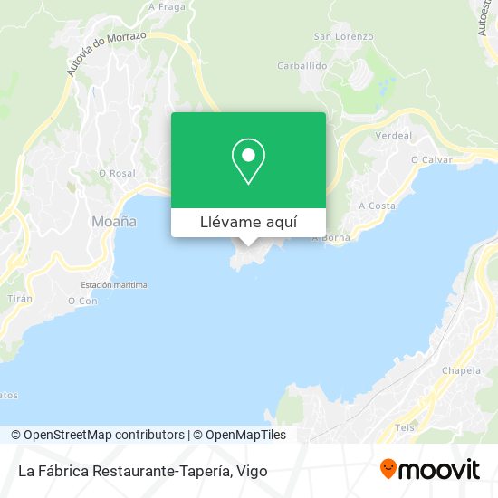Mapa La Fábrica Restaurante-Tapería