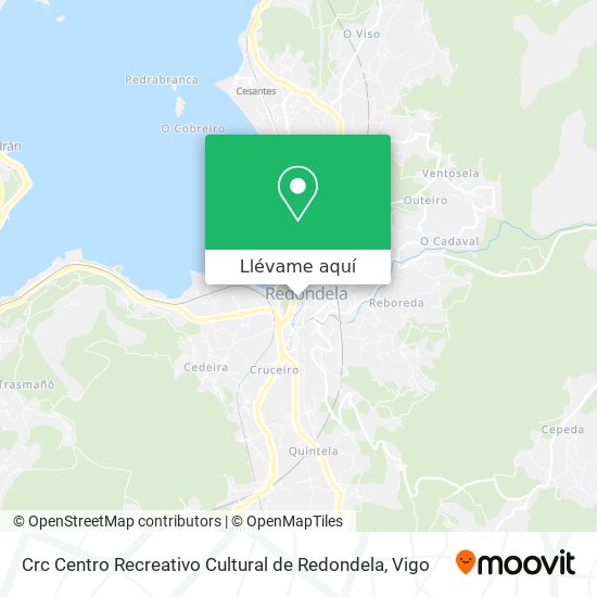Mapa Crc Centro Recreativo Cultural de Redondela