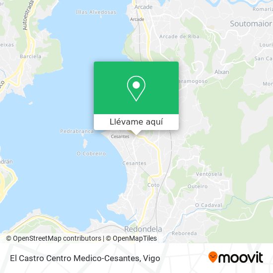 Mapa El Castro Centro Medico-Cesantes