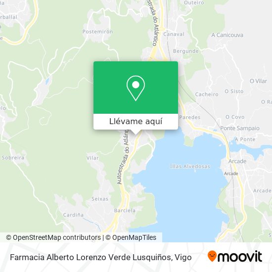 Mapa Farmacia Alberto Lorenzo Verde Lusquiños