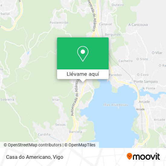 Mapa Casa do Americano