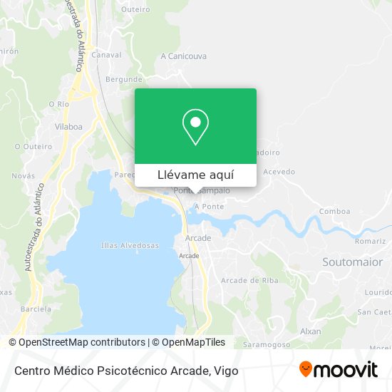Mapa Centro Médico Psicotécnico Arcade
