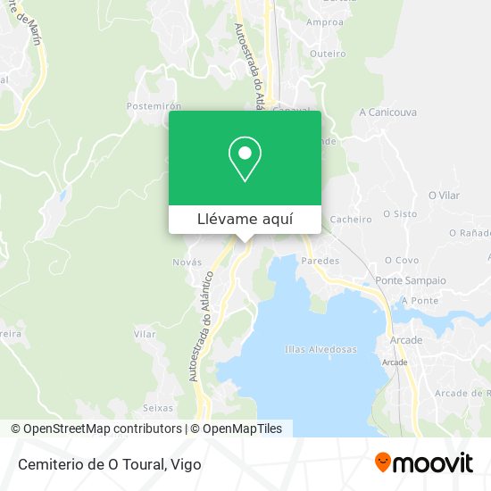 Mapa Cemiterio de O Toural