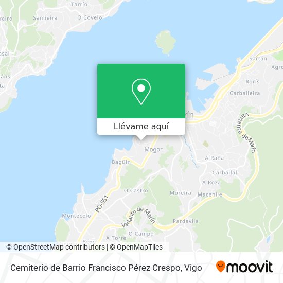 Mapa Cemiterio de Barrio Francisco Pérez Crespo