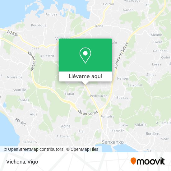Mapa Vichona