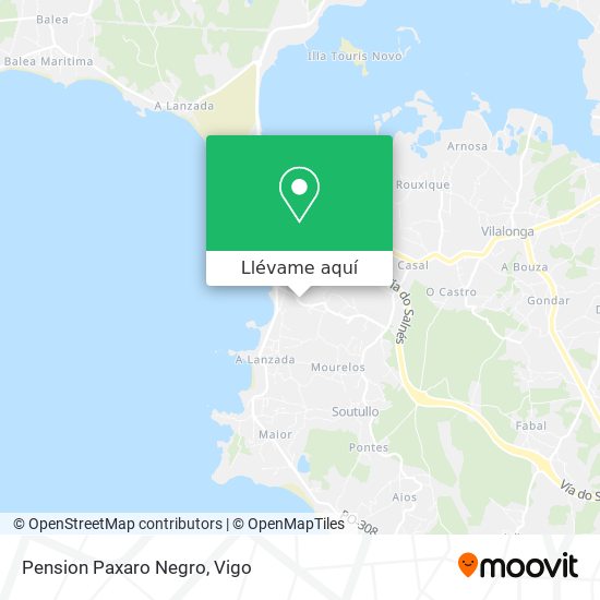 Mapa Pension Paxaro Negro