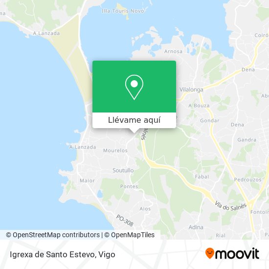 Mapa Igrexa de Santo Estevo