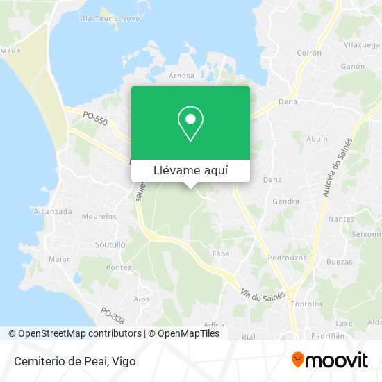 Mapa Cemiterio de Peai