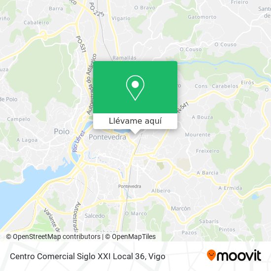 Mapa Centro Comercial Siglo XXI Local 36