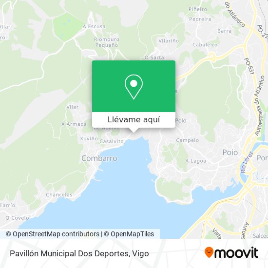 Mapa Pavillón Municipal Dos Deportes