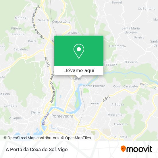 Mapa A Porta da Coxa do Sol