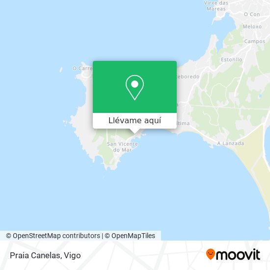 Mapa Praia Canelas