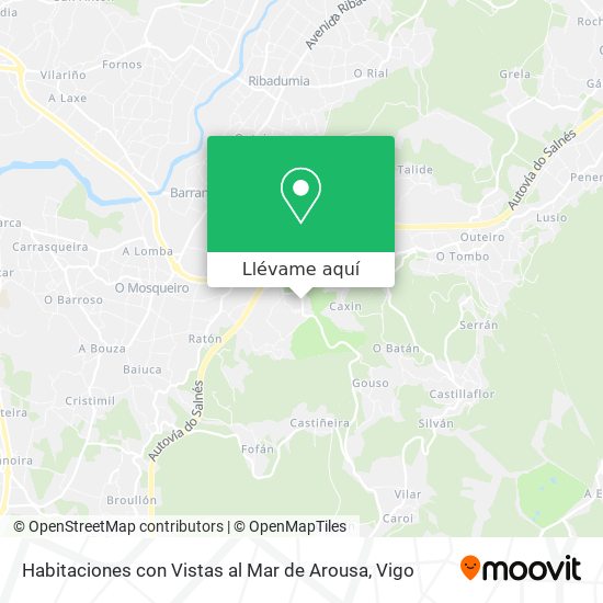 Mapa Habitaciones con Vistas al Mar de Arousa