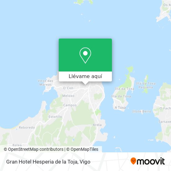 Mapa Gran Hotel Hesperia de la Toja