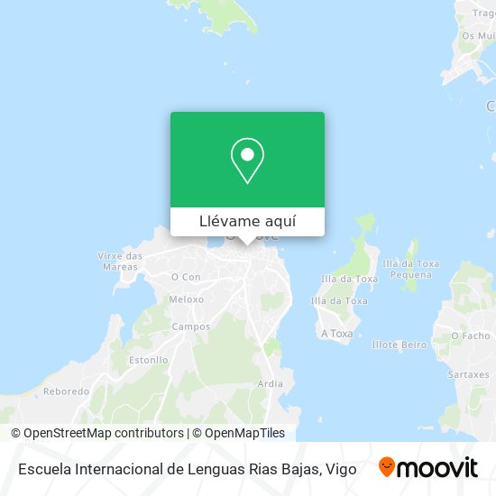 Mapa Escuela Internacional de Lenguas Rias Bajas