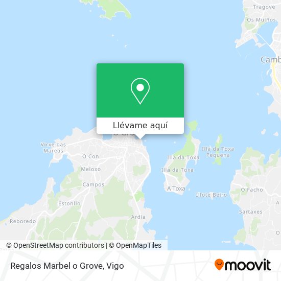 Mapa Regalos Marbel o Grove