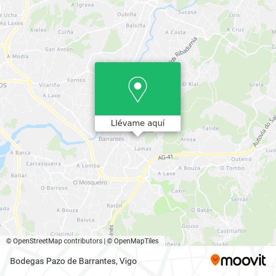 Mapa Bodegas Pazo de Barrantes