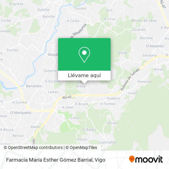 Mapa Farmacia María Esther Gómez Barrial
