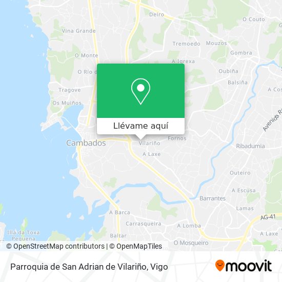Mapa Parroquia de San Adrian de Vilariño