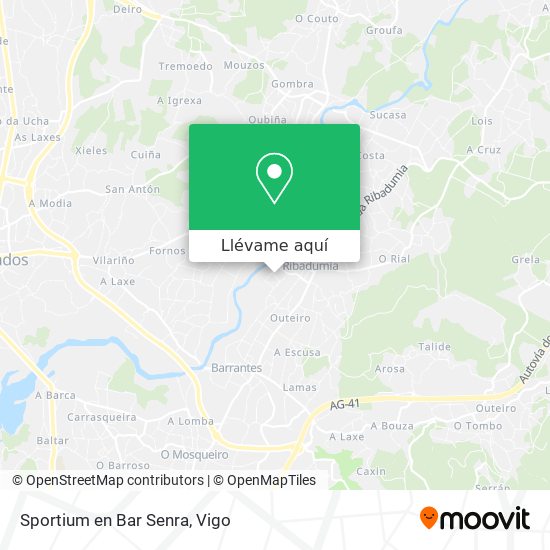 Mapa Sportium en Bar Senra