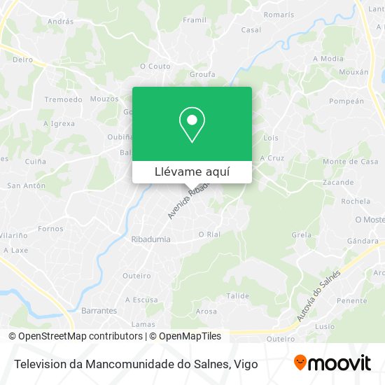 Mapa Television da Mancomunidade do Salnes