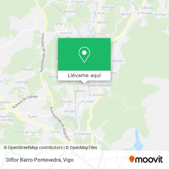 Mapa Diflor Barro Pontevedra