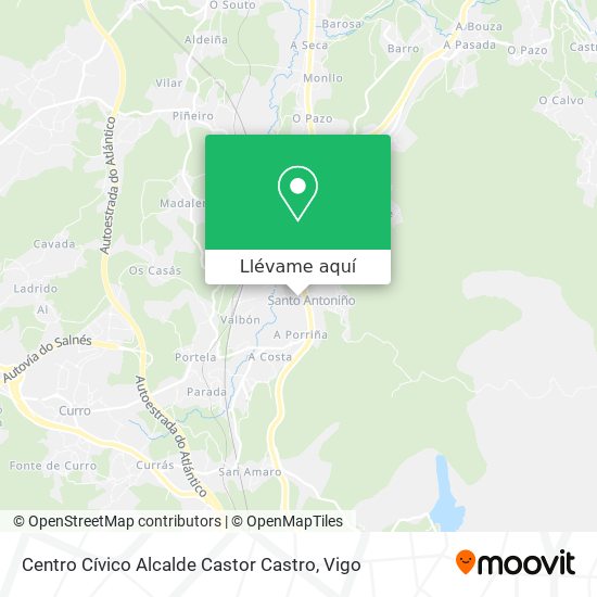 Mapa Centro Cívico Alcalde Castor Castro