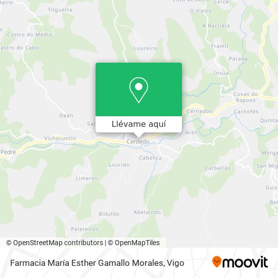 Mapa Farmacia María Esther Gamallo Morales