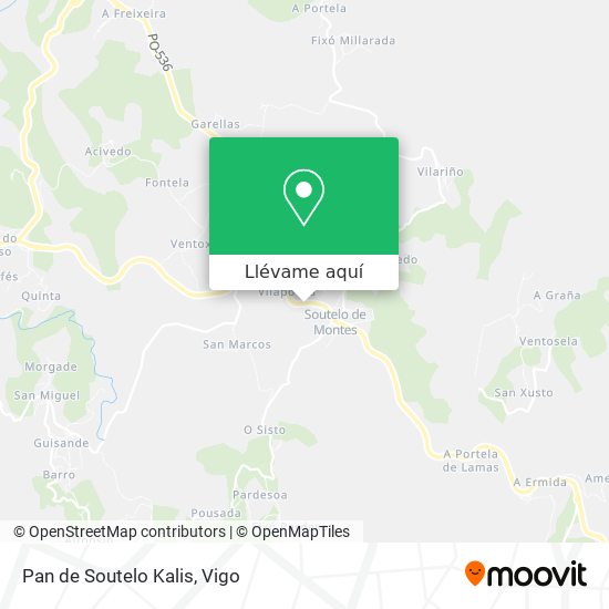Mapa Pan de Soutelo Kalis