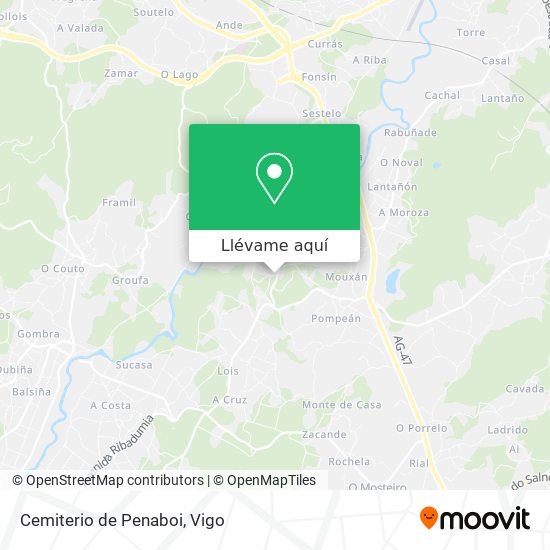 Mapa Cemiterio de Penaboi