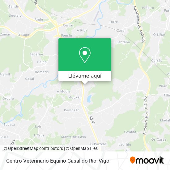Mapa Centro Veterinario Equino Casal do Río