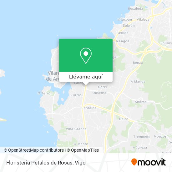 Mapa Floristeria Petalos de Rosas