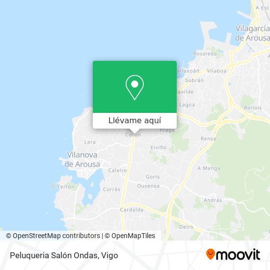 Mapa Peluqueria Salón Ondas