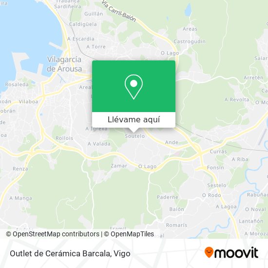 Mapa Outlet de Cerámica Barcala
