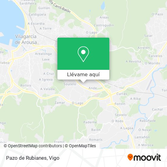 Mapa Pazo de Rubianes