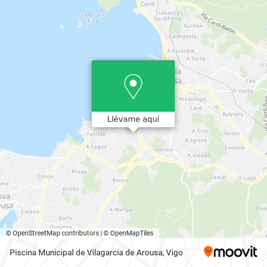 Mapa Piscina Municipal de Vilagarcia de Arousa