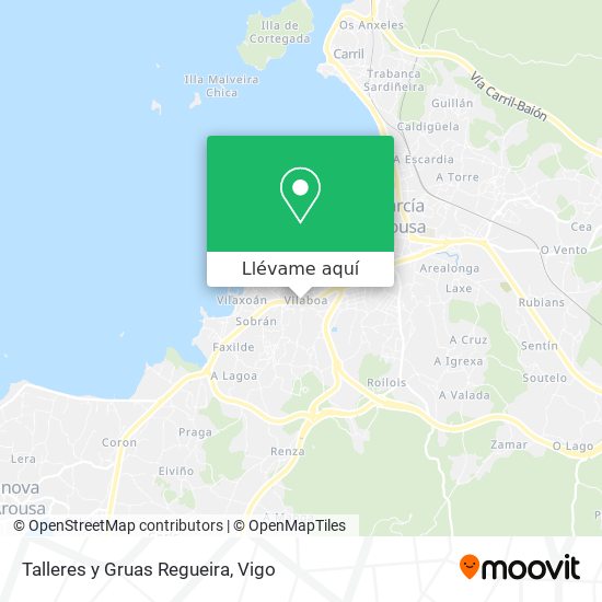 Mapa Talleres y Gruas Regueira