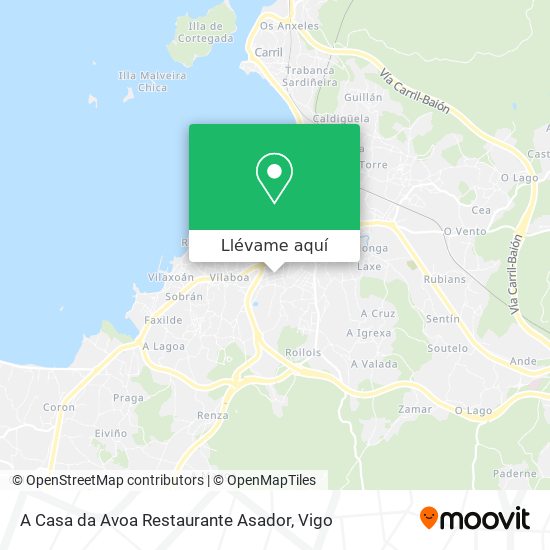 Mapa A Casa da Avoa Restaurante Asador