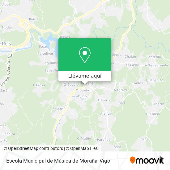 Mapa Escola Municipal de Música de Moraña