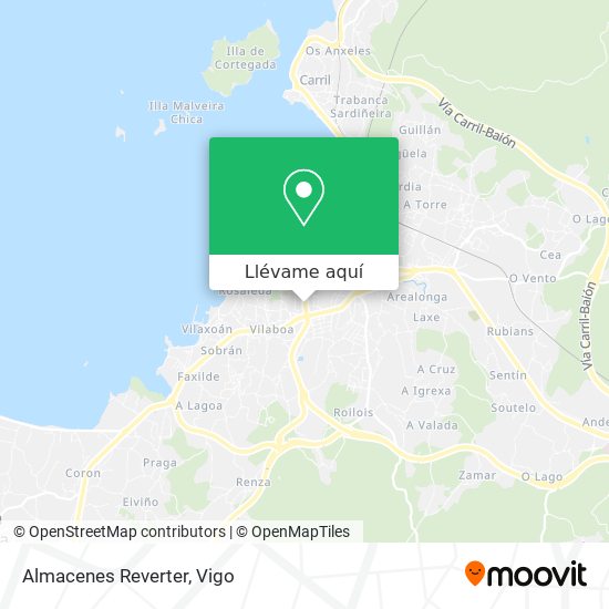 Mapa Almacenes Reverter
