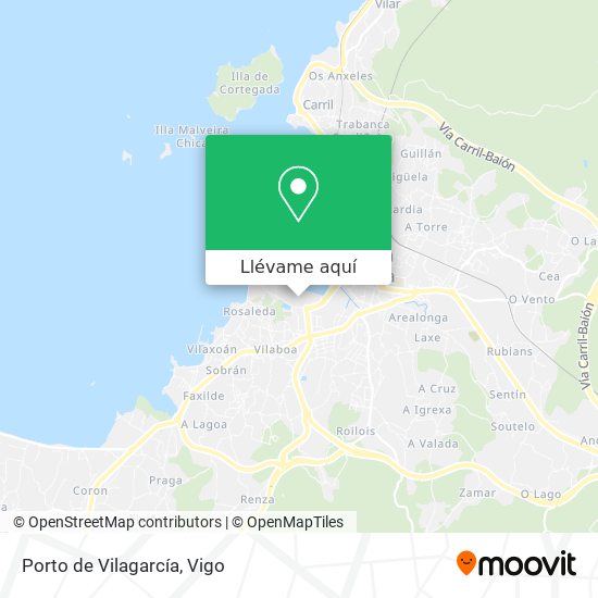 Mapa Porto de Vilagarcía