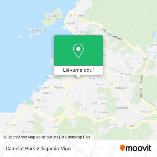 Mapa Camelot Park Villagarcia