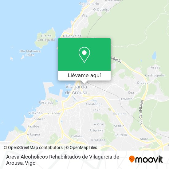 Mapa Areva Alcoholicos Rehabilitados de Vilagarcía de Arousa